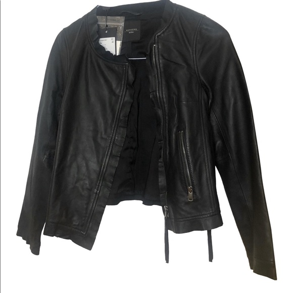 BRAND NEW WITH TAGS MAX MARA LEATHER JACKET - Picture 4 of 6